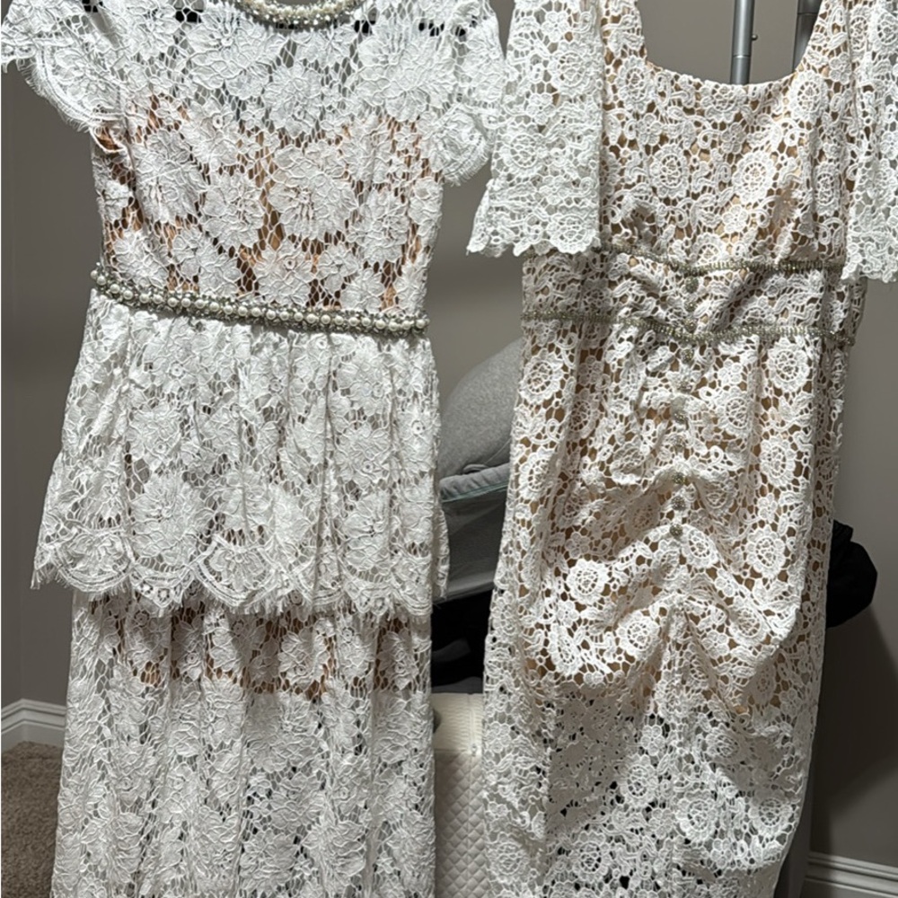 Elegant White Lace Dresses